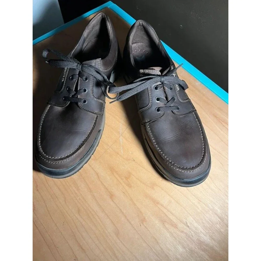 Memphisto men’s brown leather lace up shoes
